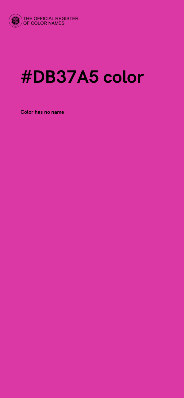 #DB37A5 color image