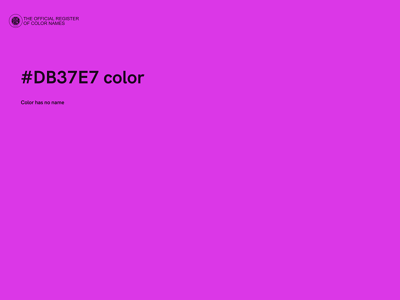 #DB37E7 color image