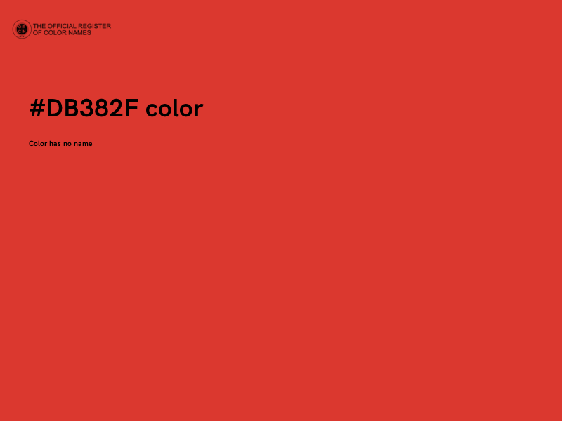 #DB382F color image