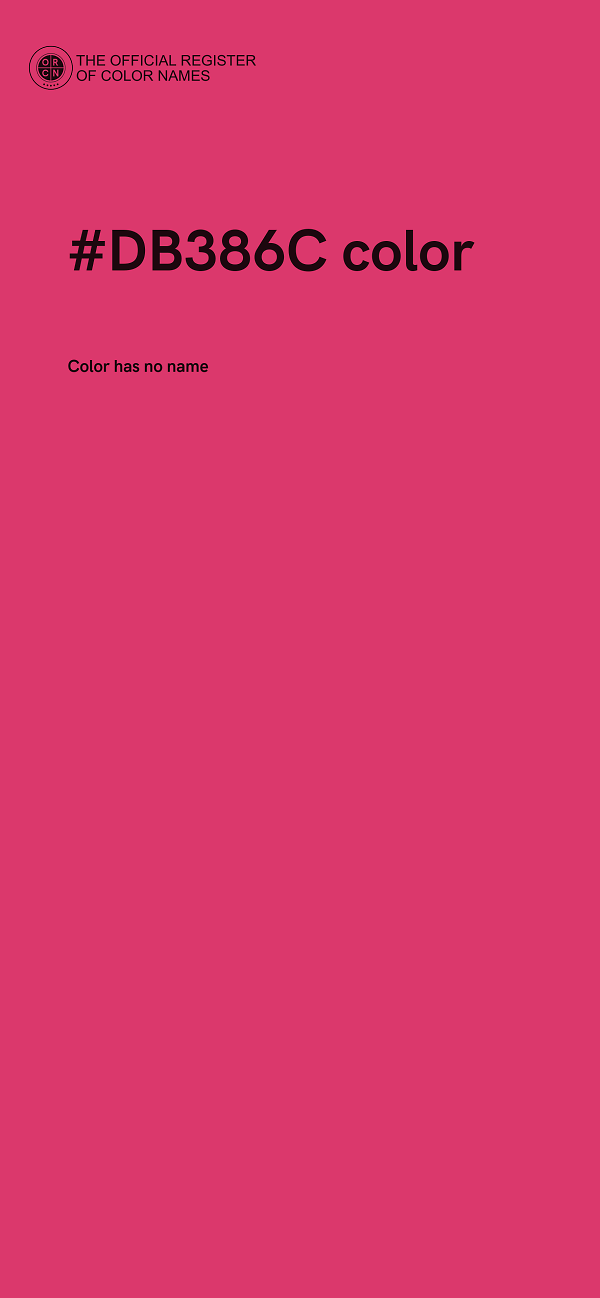 #DB386C color image