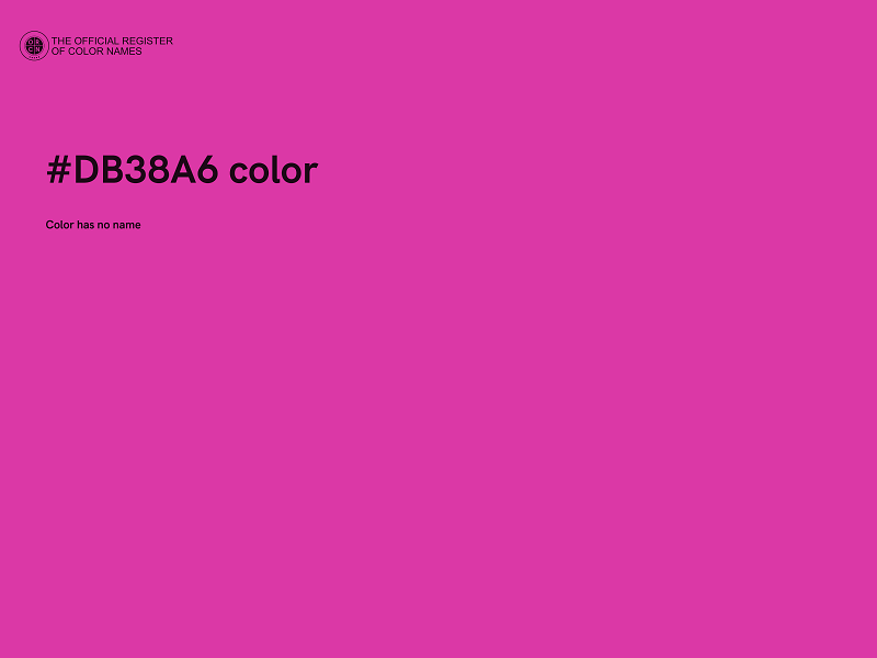 #DB38A6 color image