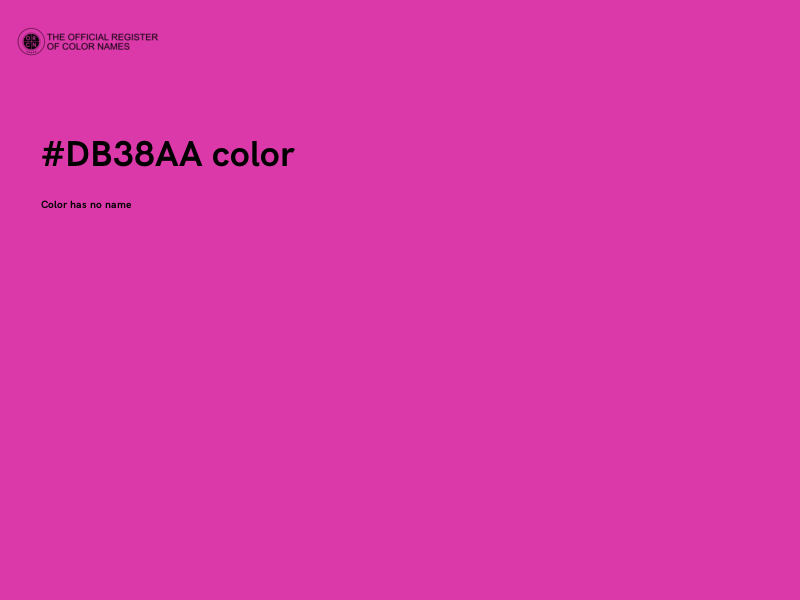 #DB38AA color image