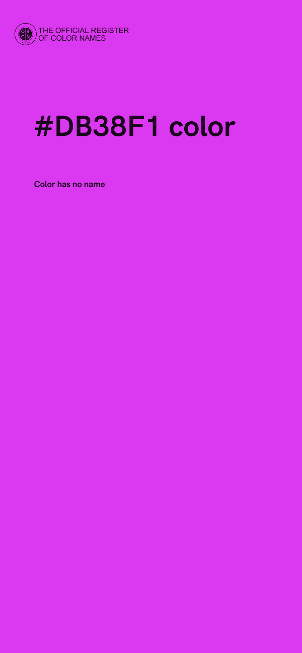 #DB38F1 color image