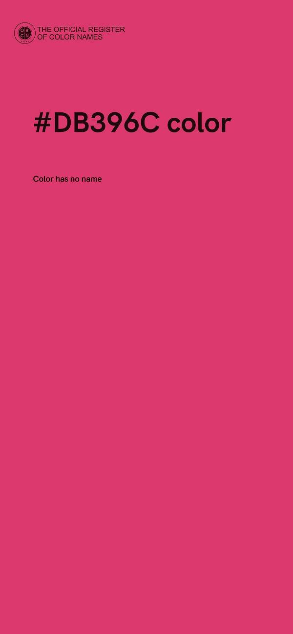 #DB396C color image