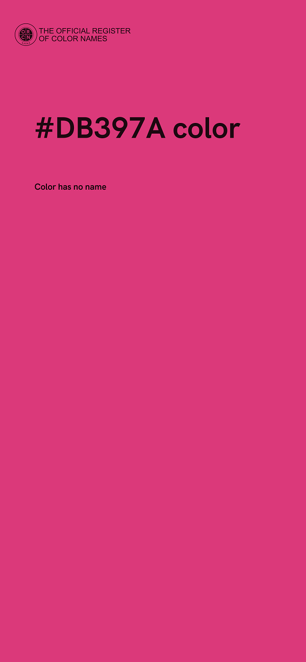 #DB397A color image