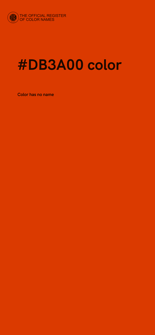 #DB3A00 color image