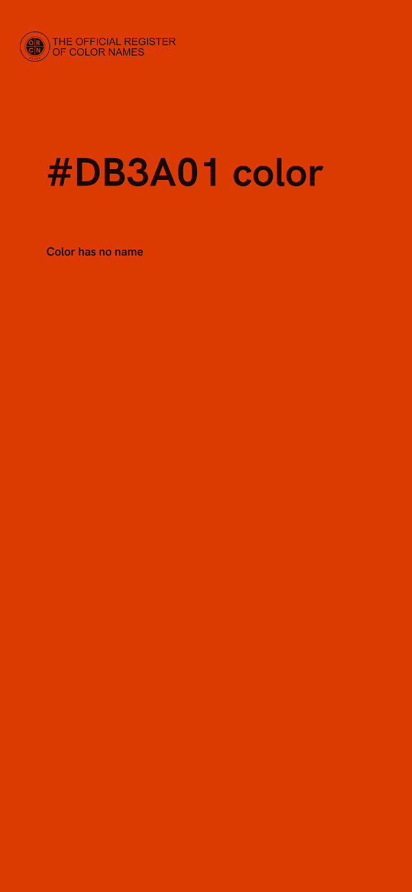 #DB3A01 color image