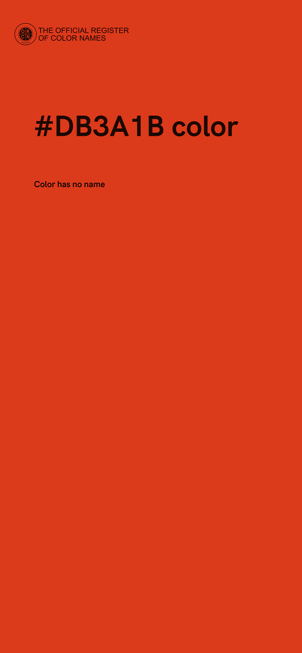 #DB3A1B color image
