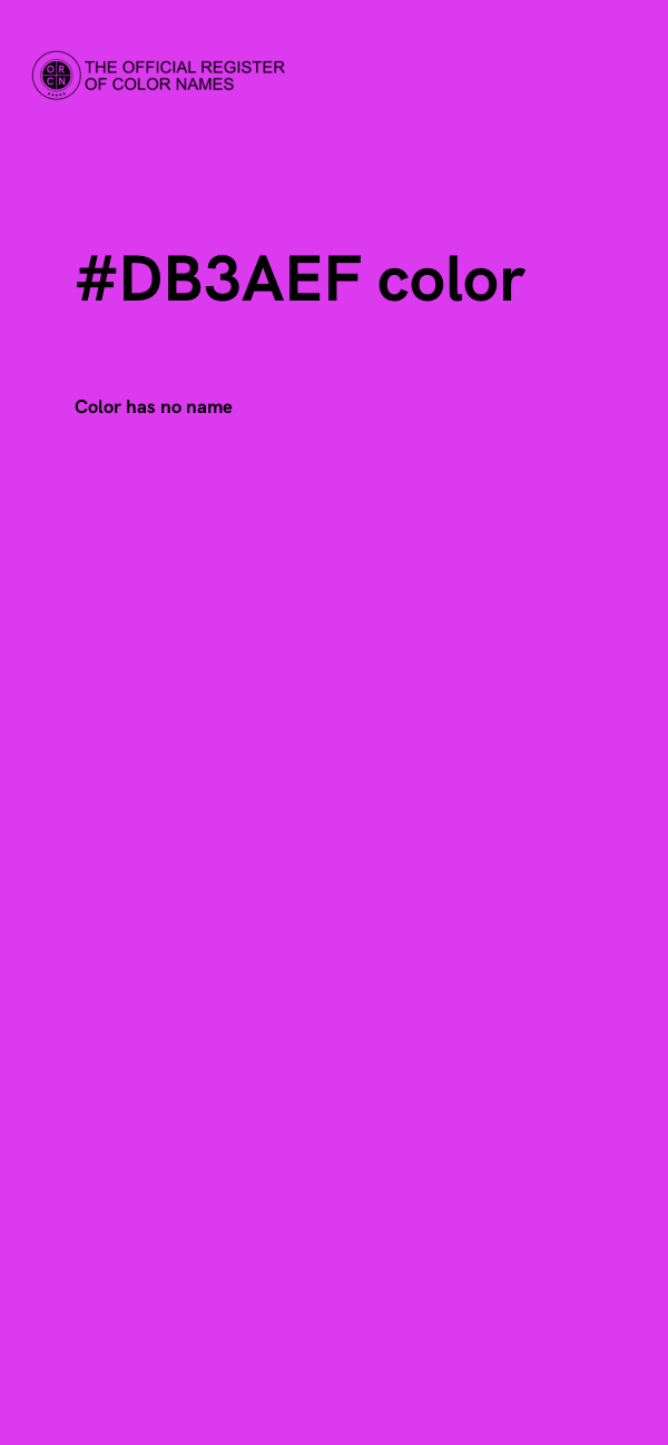 #DB3AEF color image