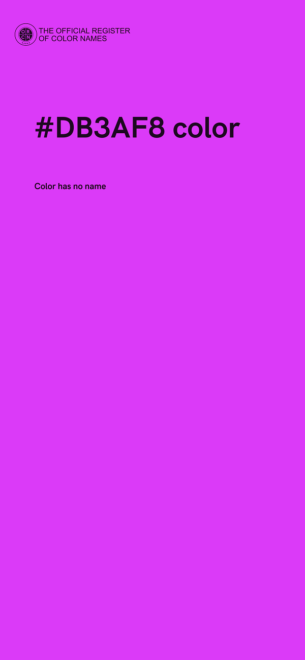 #DB3AF8 color image