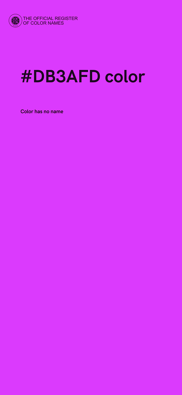 #DB3AFD color image