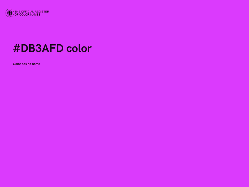 #DB3AFD color image