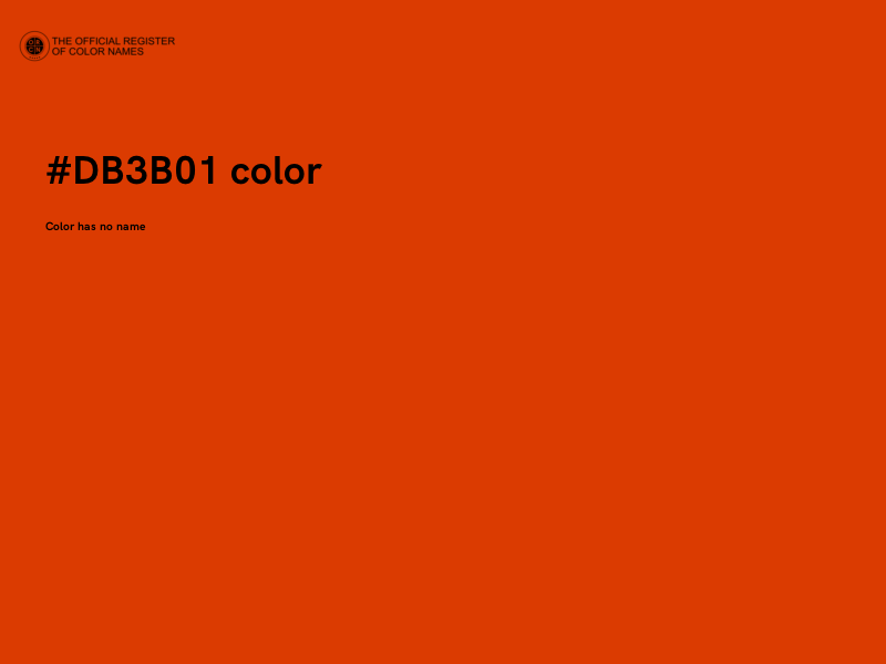 #DB3B01 color image