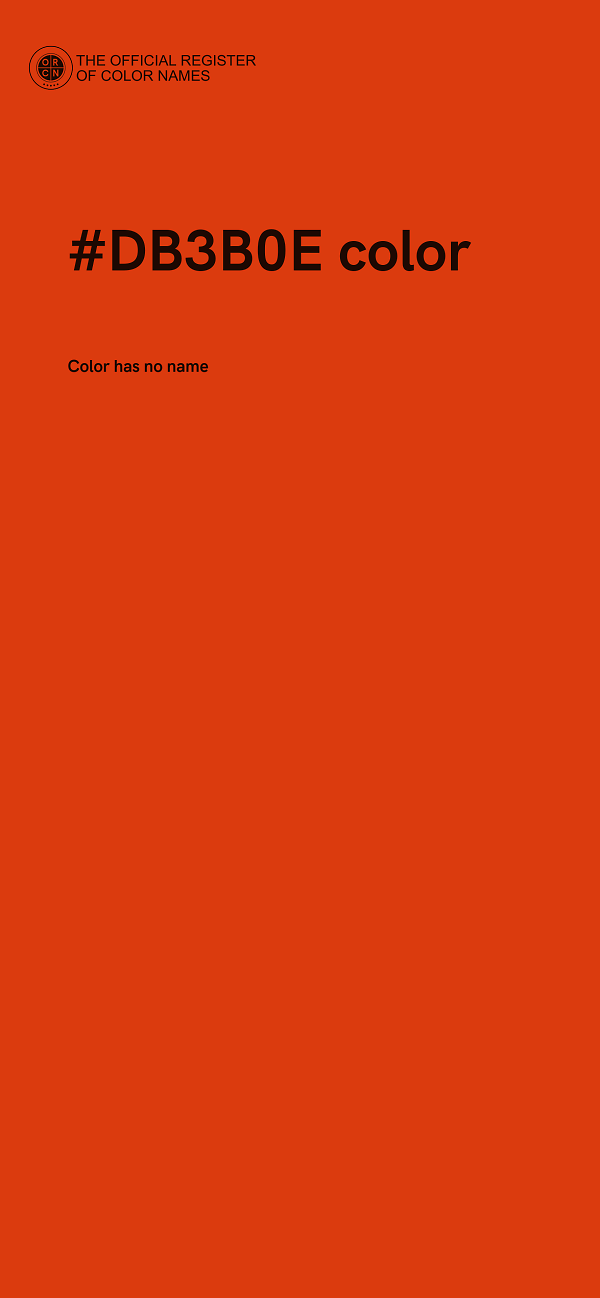 #DB3B0E color image