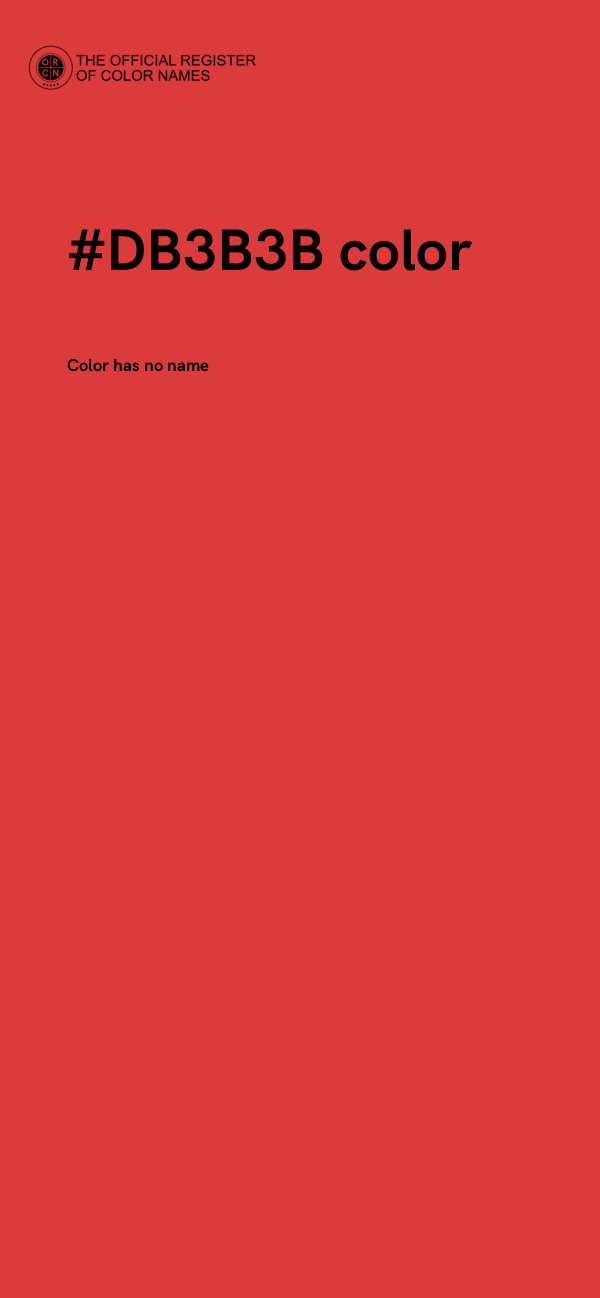 #DB3B3B color image