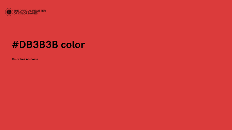 #DB3B3B color image