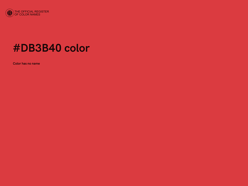 #DB3B40 color image