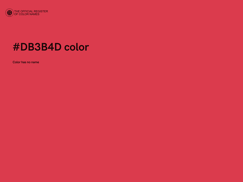 #DB3B4D color image