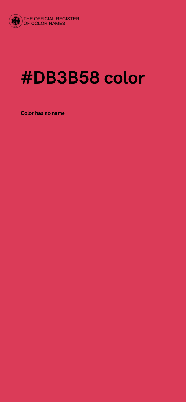 #DB3B58 color image