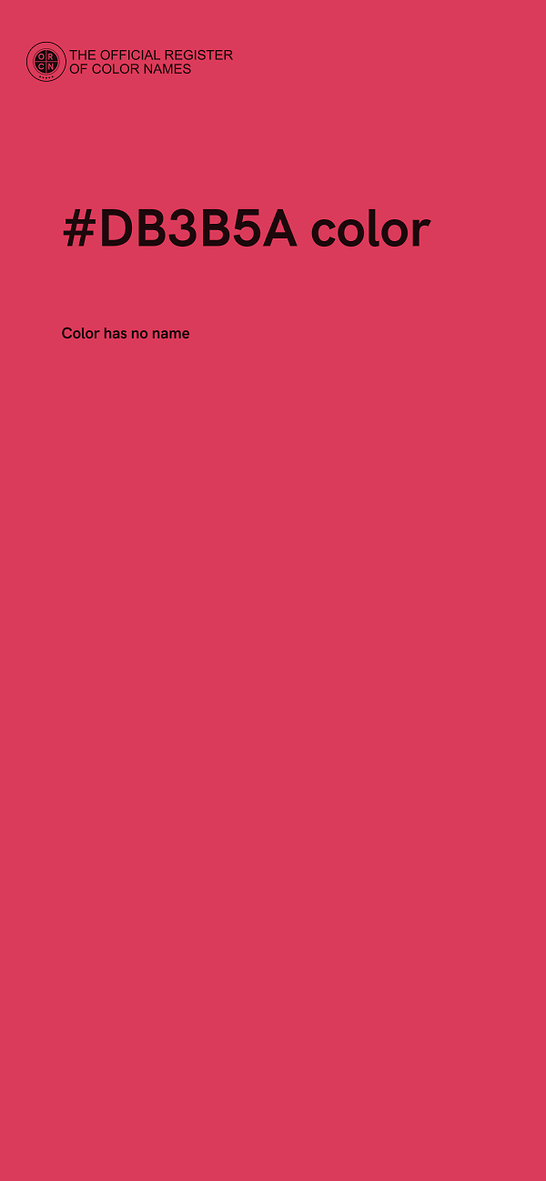 #DB3B5A color image
