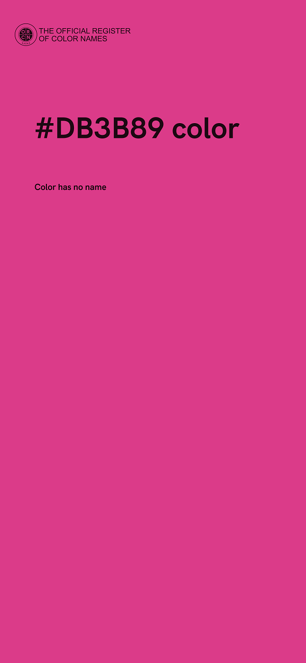#DB3B89 color image