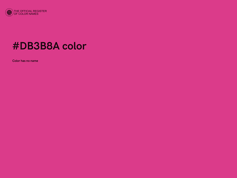 #DB3B8A color image