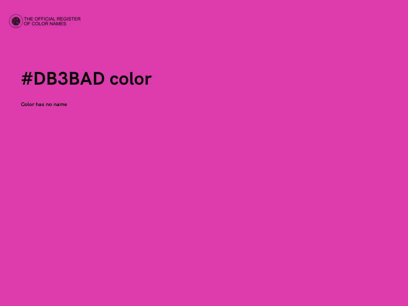 #DB3BAD color image