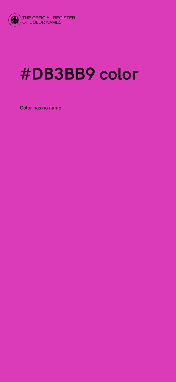 #DB3BB9 color image