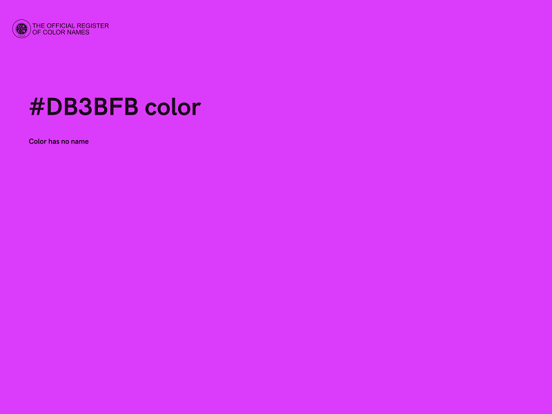 #DB3BFB color image