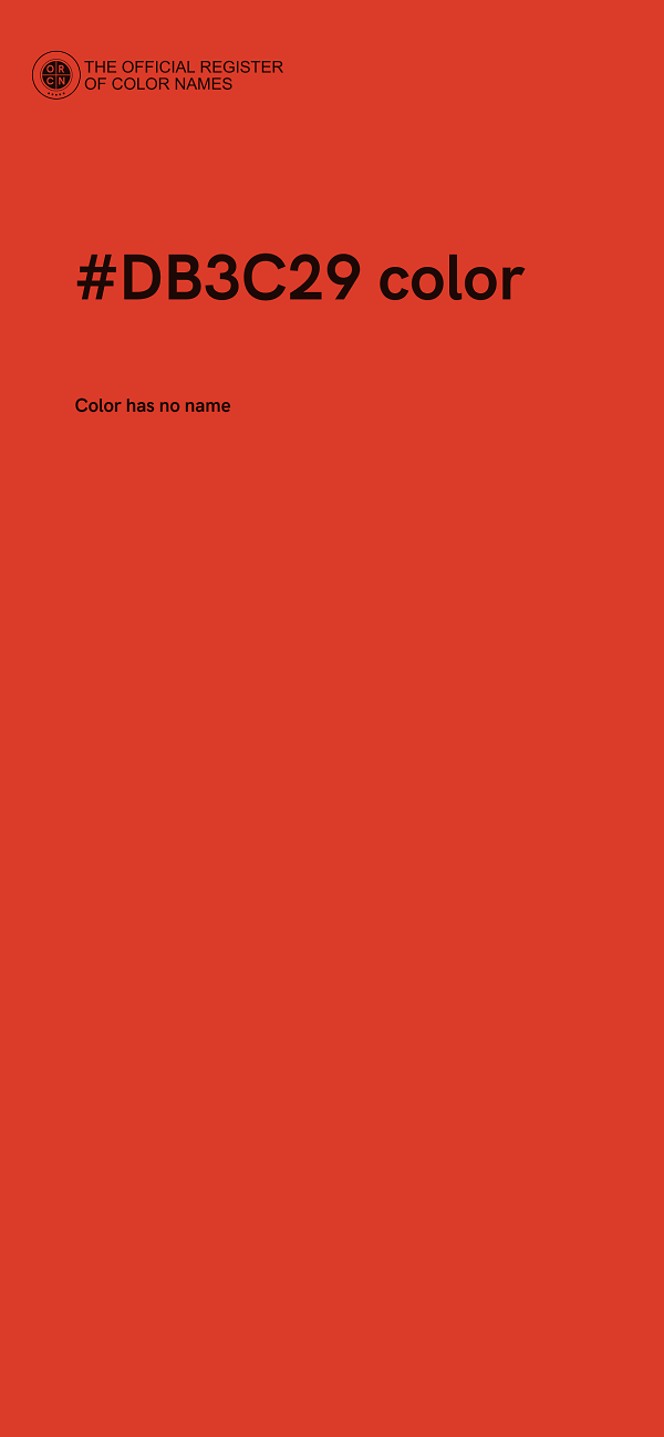 #DB3C29 color image