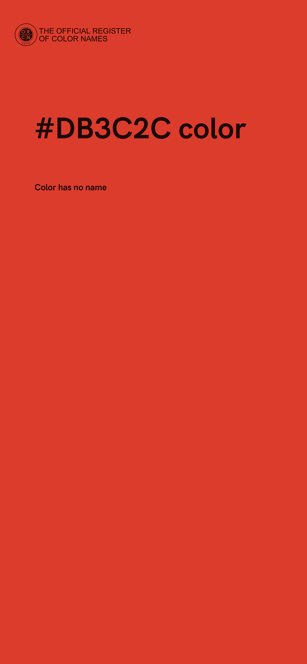 #DB3C2C color image