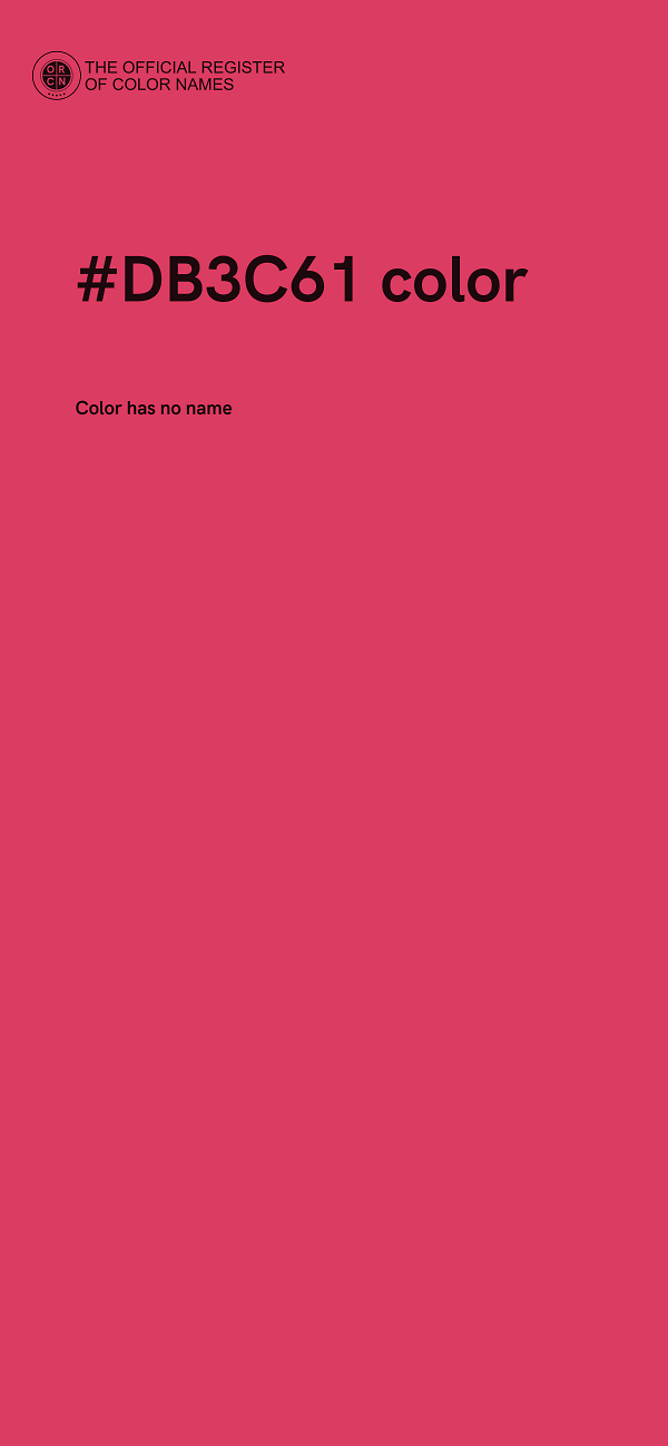 #DB3C61 color image