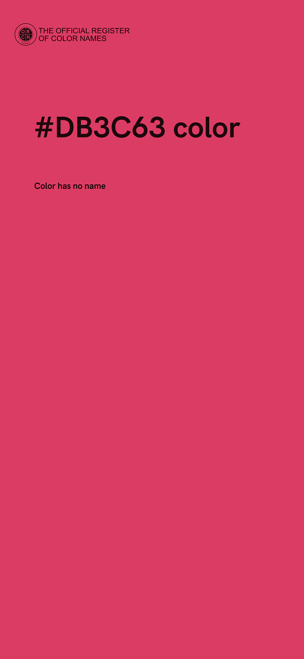 #DB3C63 color image