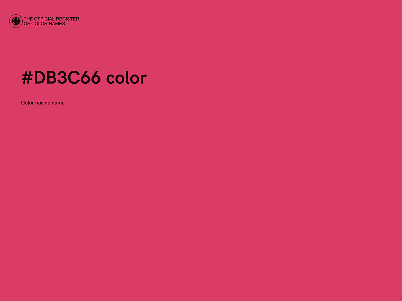 #DB3C66 color image