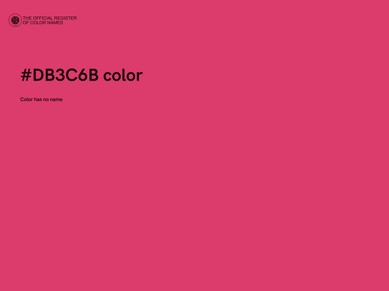 #DB3C6B color image