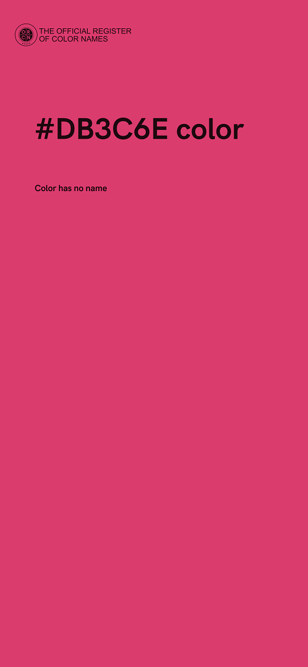 #DB3C6E color image