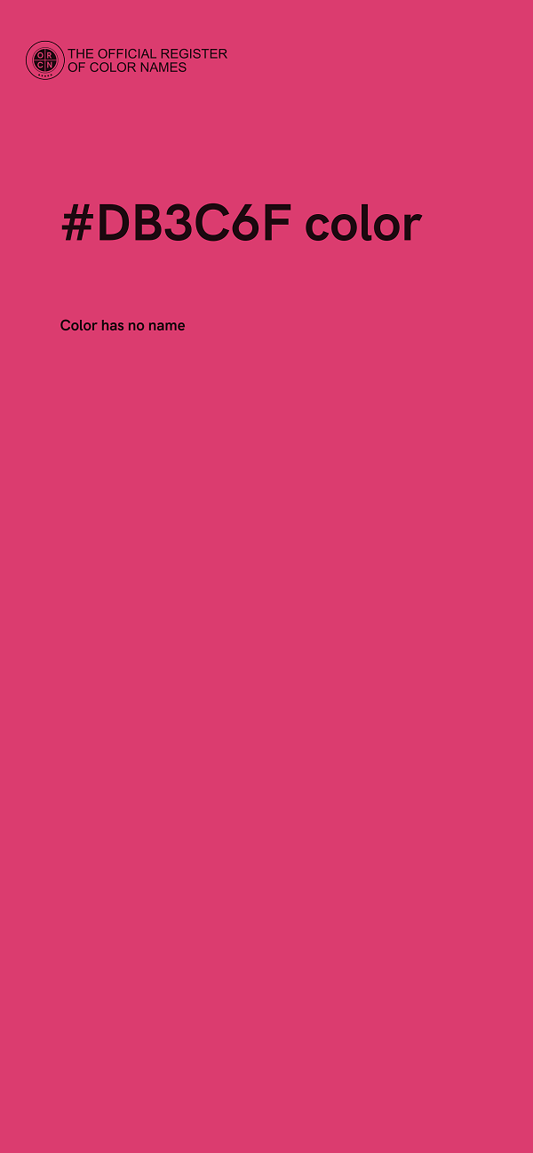 #DB3C6F color image