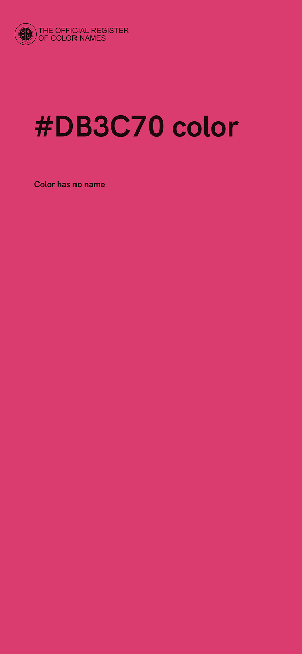 #DB3C70 color image