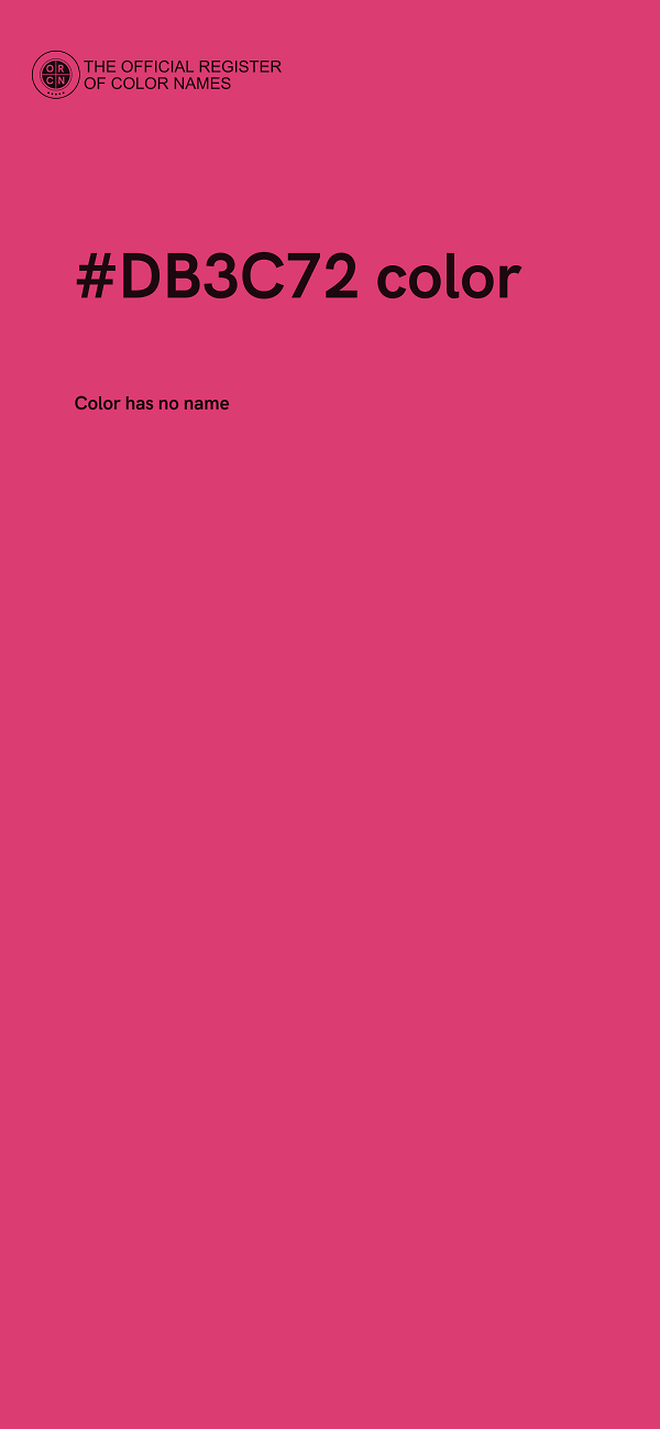 #DB3C72 color image