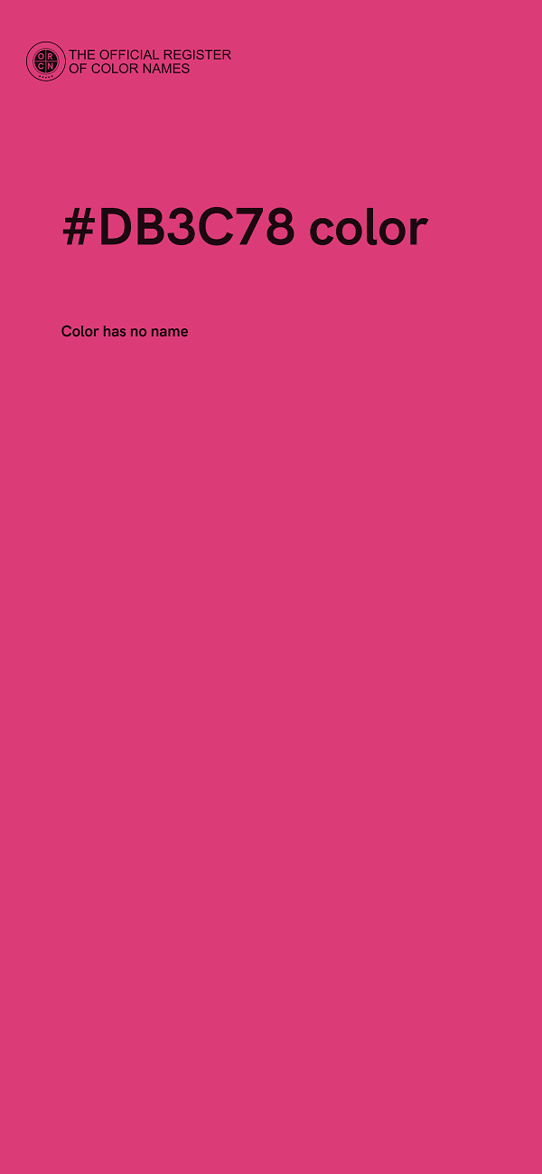 #DB3C78 color image