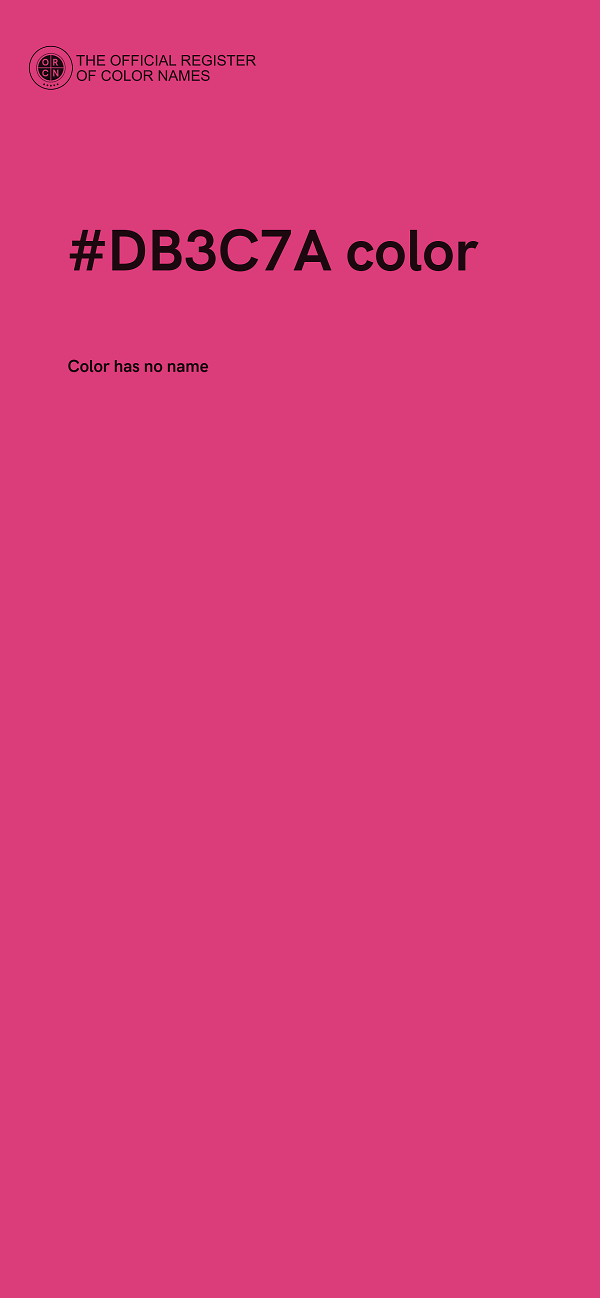 #DB3C7A color image
