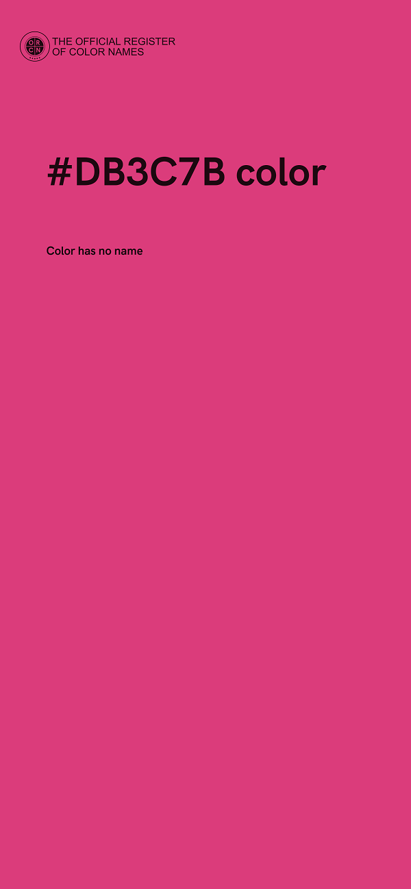 #DB3C7B color image