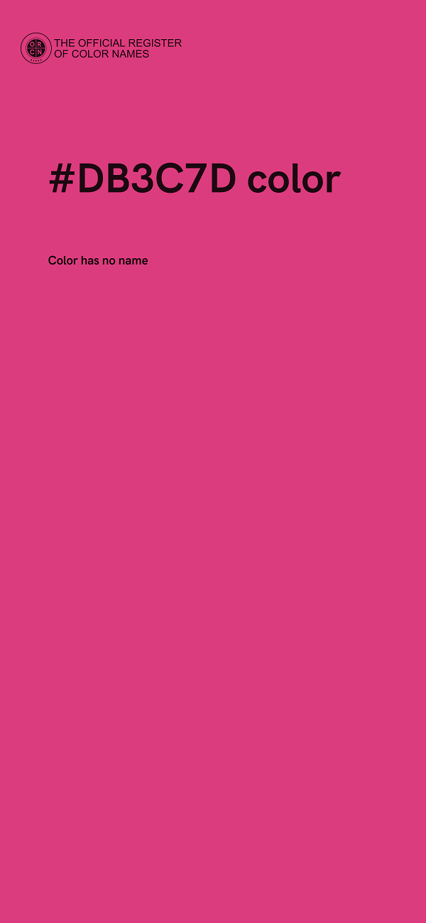 #DB3C7D color image