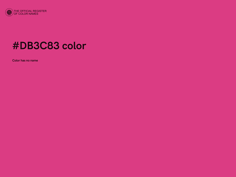#DB3C83 color image