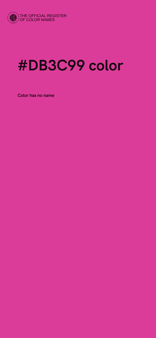 #DB3C99 color image