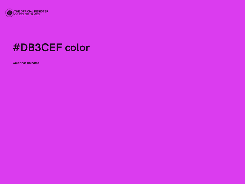#DB3CEF color image