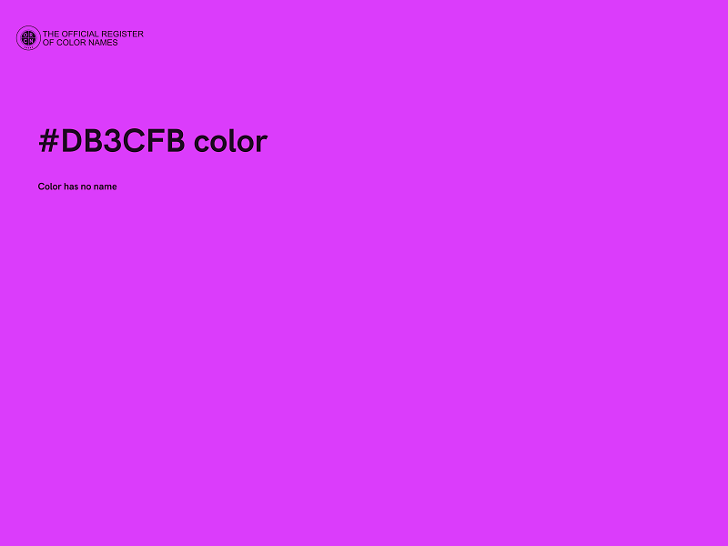 #DB3CFB color image