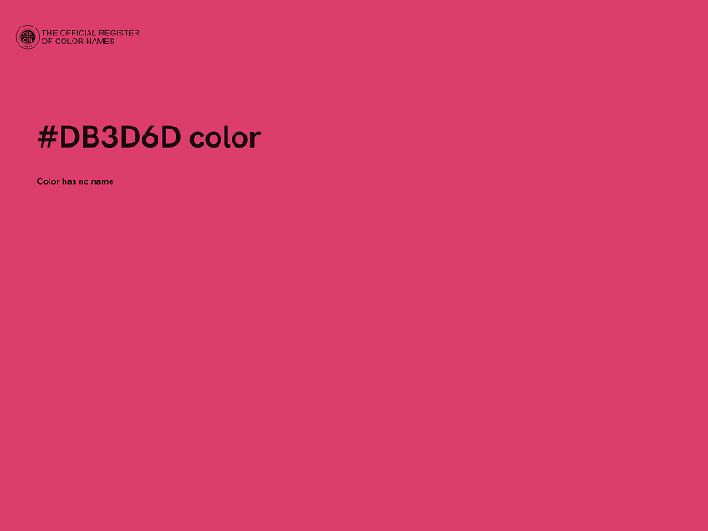 #DB3D6D color image