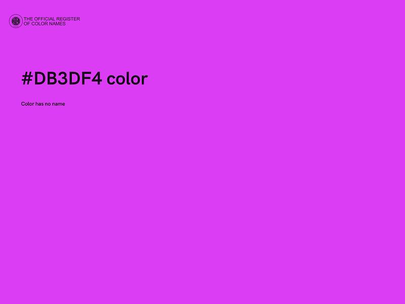 #DB3DF4 color image