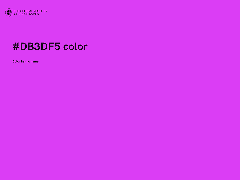 #DB3DF5 color image